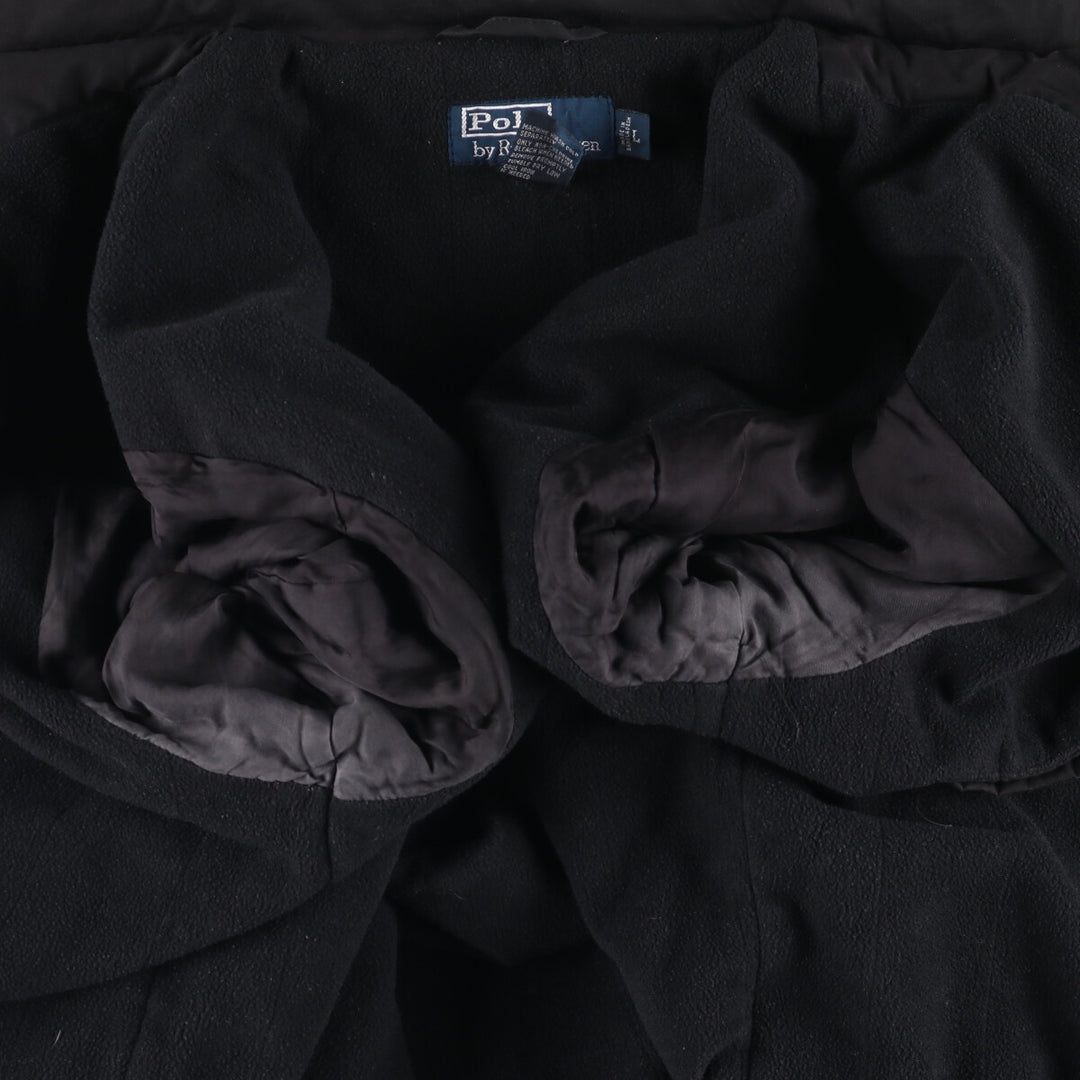 Ralph Lauren POLO by Ralph Lauren padded puffer jacket, men's size L polyester black type Vintage Second Hand