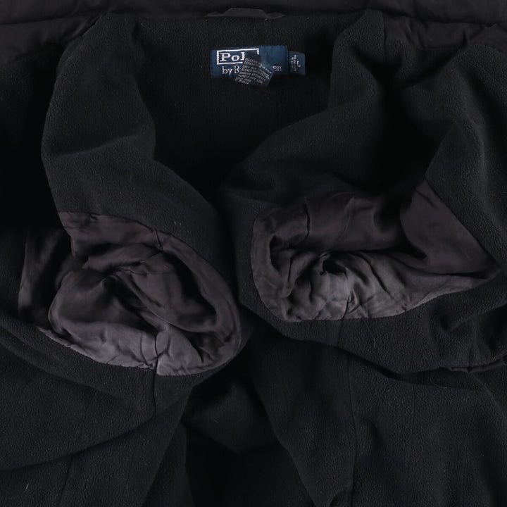 Ralph Lauren POLO by Ralph Lauren padded puffer jacket, men's size L polyester black type Vintage Second Hand
