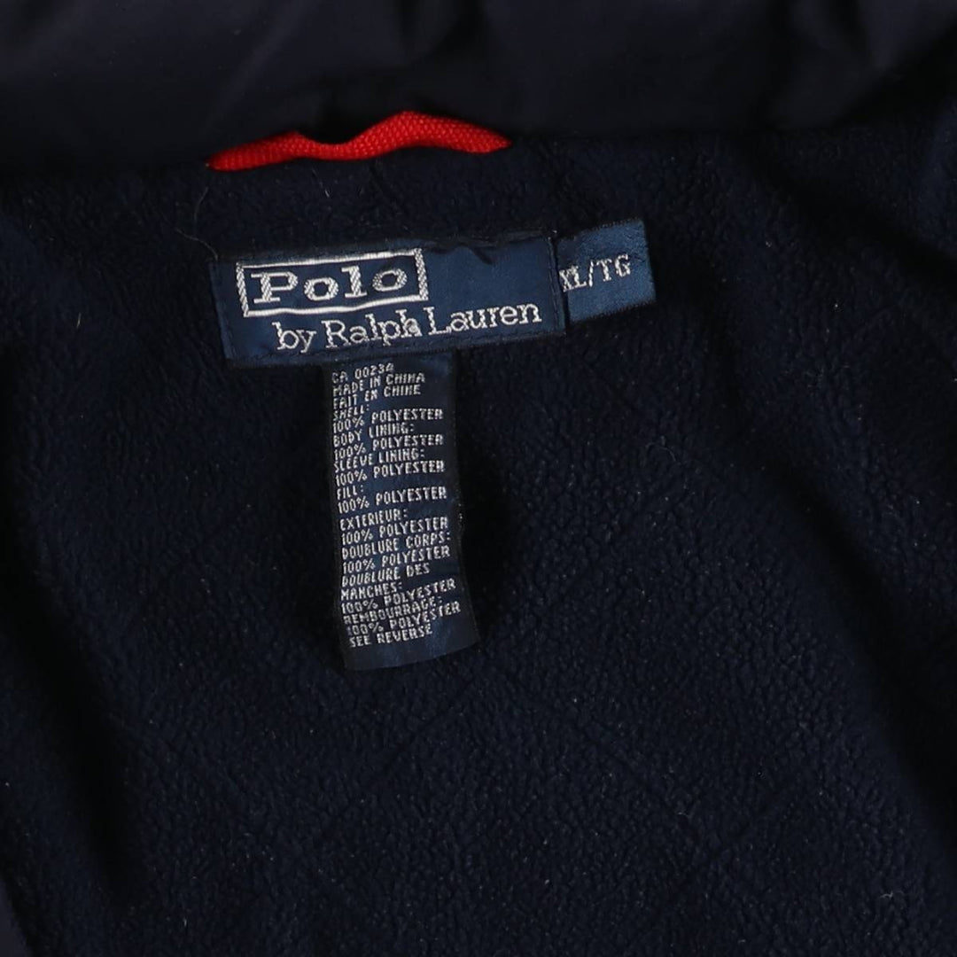 Ralph Lauren POLO by Ralph Lauren padded jacket puffer jacket men's XL size polyester navy blue type Vintage Second Hand