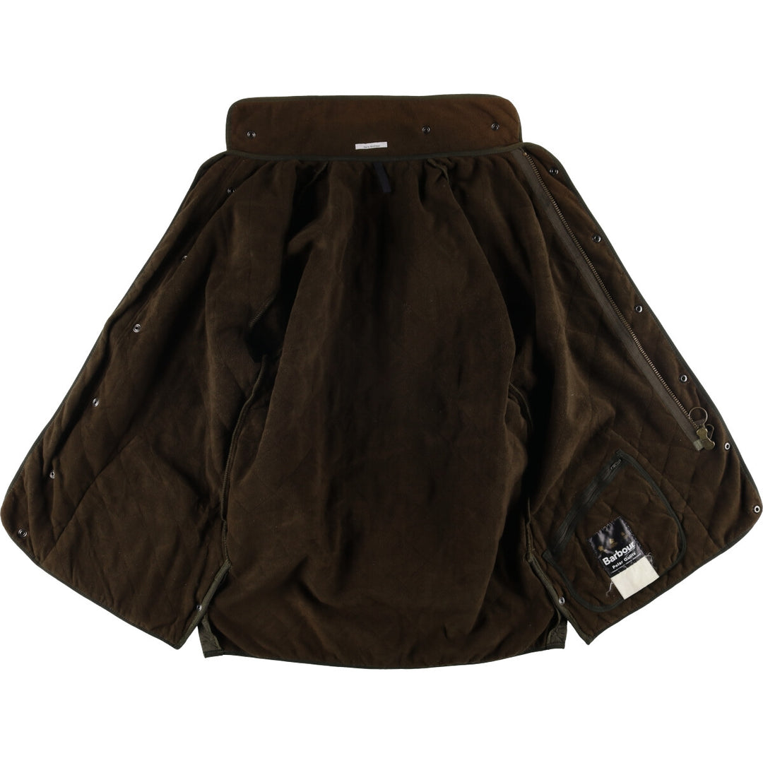 2000s~ Barbour POLAR QUILTS 3-Warrant Padded Quilted Jacket, Men's Size L Nylon Khaki type Vintage Second Hand