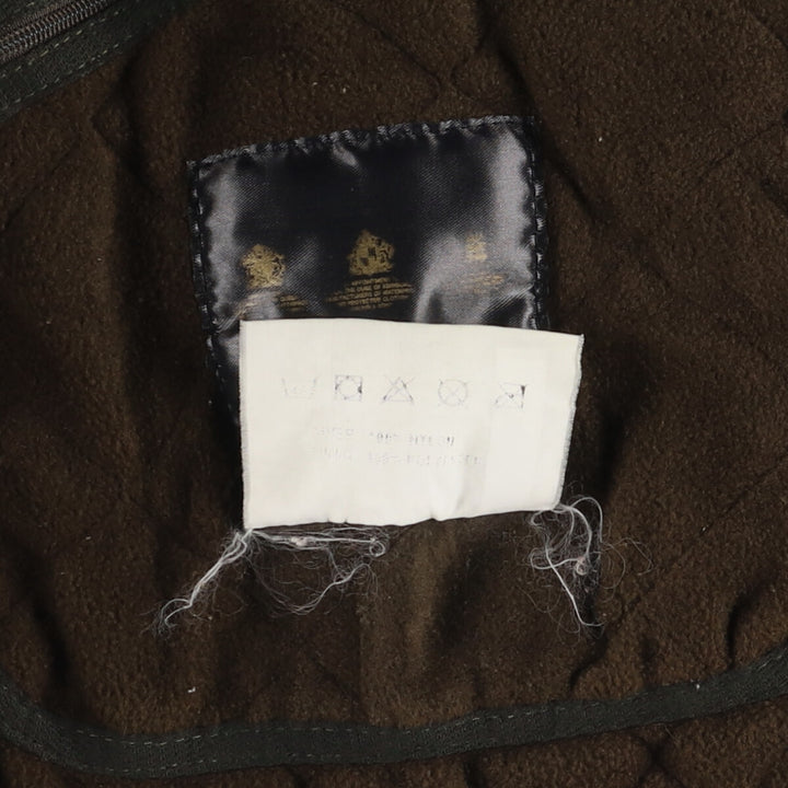 2000s~ Barbour POLAR QUILTS 3-Warrant Padded Quilted Jacket, Men's Size L Nylon Khaki type Vintage Second Hand