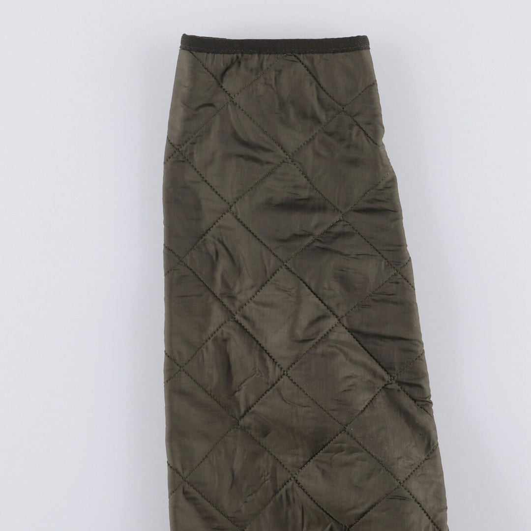 2000s~ Barbour POLAR QUILTS 3-Warrant Padded Quilted Jacket, Men's Size L Nylon Khaki type Vintage Second Hand