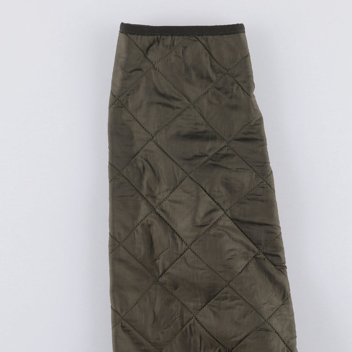 2000s~ Barbour POLAR QUILTS 3-Warrant Padded Quilted Jacket, Men's Size L Nylon Khaki type Vintage Second Hand