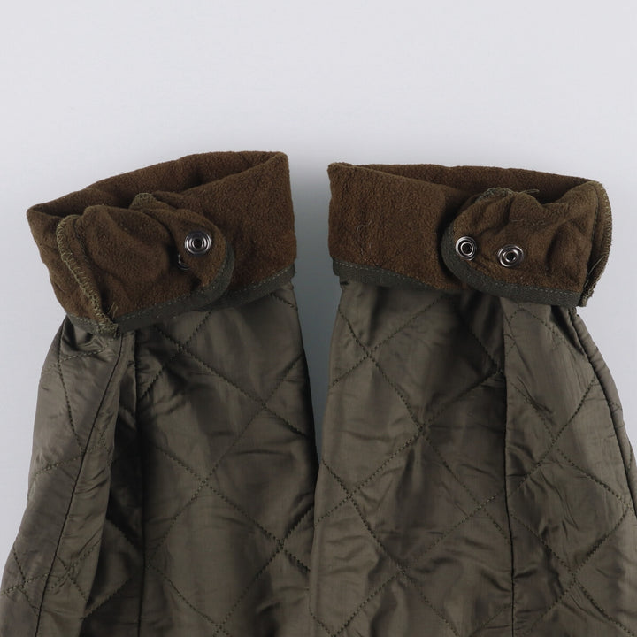 2000s~ Barbour POLAR QUILTS 3-Warrant Padded Quilted Jacket, Men's Size L Nylon Khaki type Vintage Second Hand