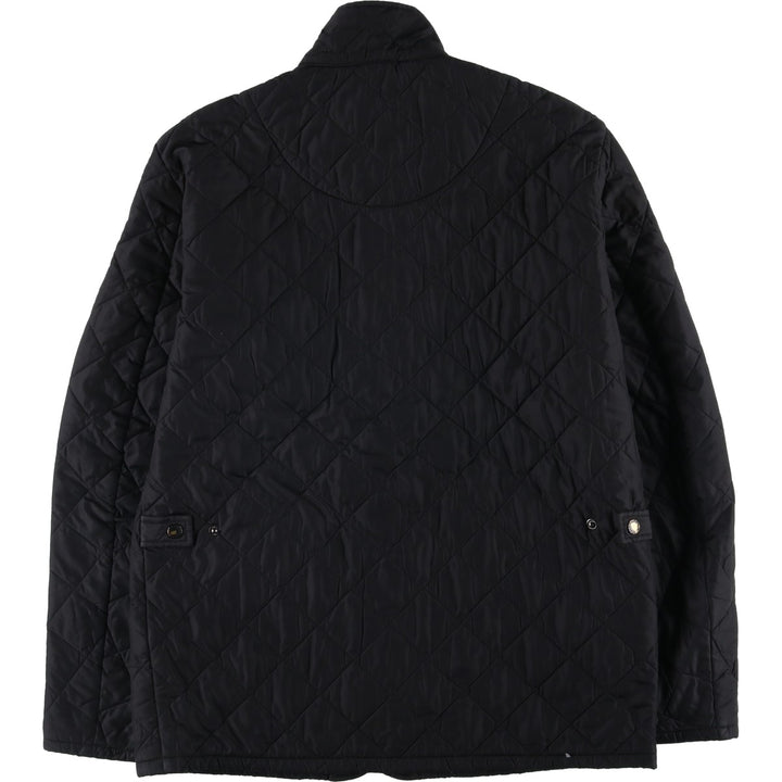2000s~ Barbour 3 Warrant Quilted Puffer Jacket, Men's Size Medium polyester black type Vintage Second Hand