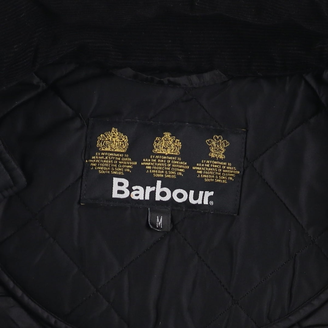 2000s~ Barbour 3 Warrant Quilted Puffer Jacket, Men's Size Medium polyester black type Vintage Second Hand