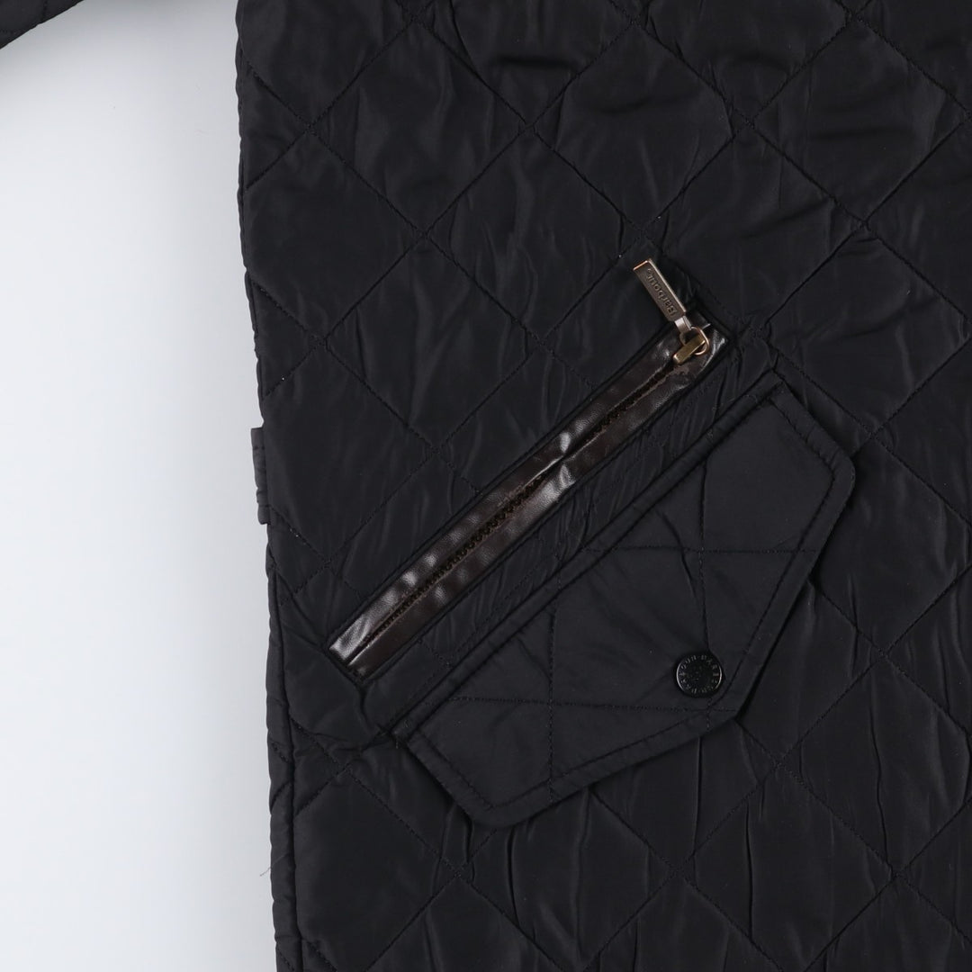 2000s~ Barbour 3 Warrant Quilted Puffer Jacket, Men's Size Medium polyester black type Vintage Second Hand