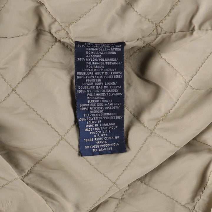 Ralph Lauren POLO by Ralph Lauren padded jacket puffer jacket men's XL size cotton Beige type Vintage Second Hand