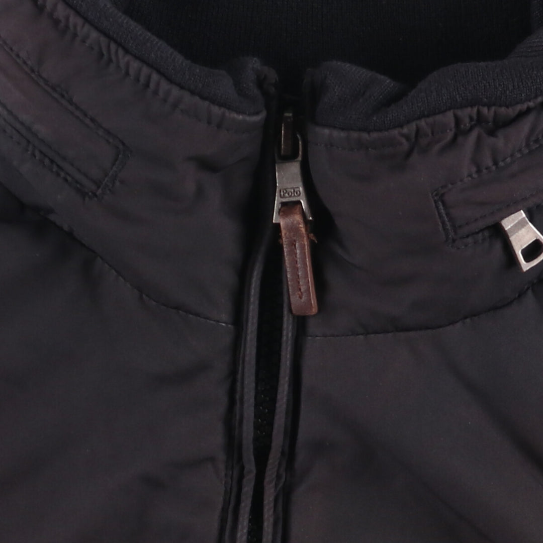 Ralph Lauren POLO by Ralph Lauren padded puffer jacket, men's size L polyester black type Vintage Second Hand