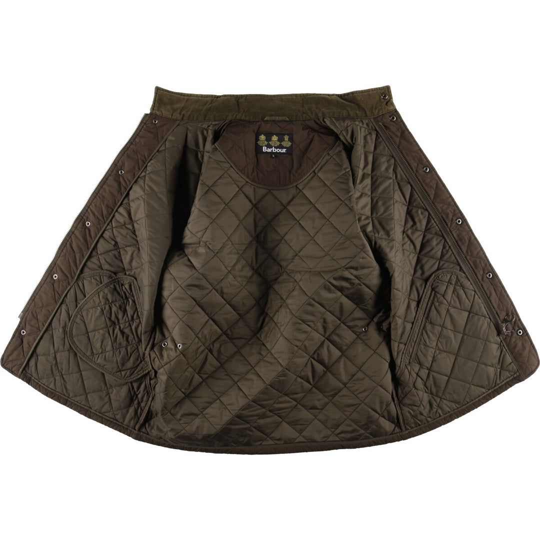 2000s~ Barbour SPORTSQUILT Chelsea Sport Quilt 3 Warrant Padded Quilted Jacket, Men's XL polyester Khaki type brown Vintage Second Hand