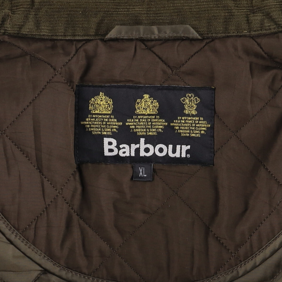 2000s~ Barbour SPORTSQUILT Chelsea Sport Quilt 3 Warrant Padded Quilted Jacket, Men's XL polyester Khaki type brown Vintage Second Hand