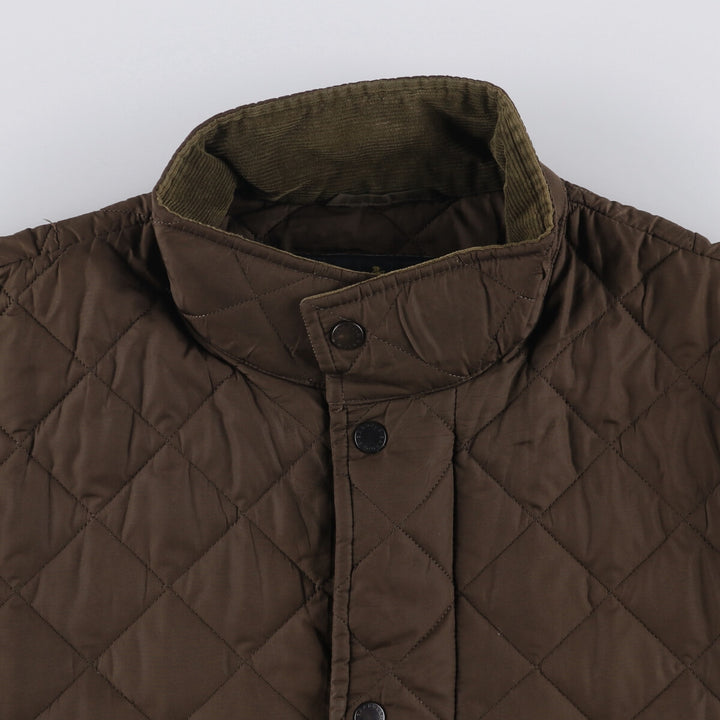 2000s~ Barbour SPORTSQUILT Chelsea Sport Quilt 3 Warrant Padded Quilted Jacket, Men's XL polyester Khaki type brown Vintage Second Hand