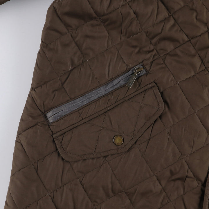 2000s~ Barbour SPORTSQUILT Chelsea Sport Quilt 3 Warrant Padded Quilted Jacket, Men's XL polyester Khaki type brown Vintage Second Hand