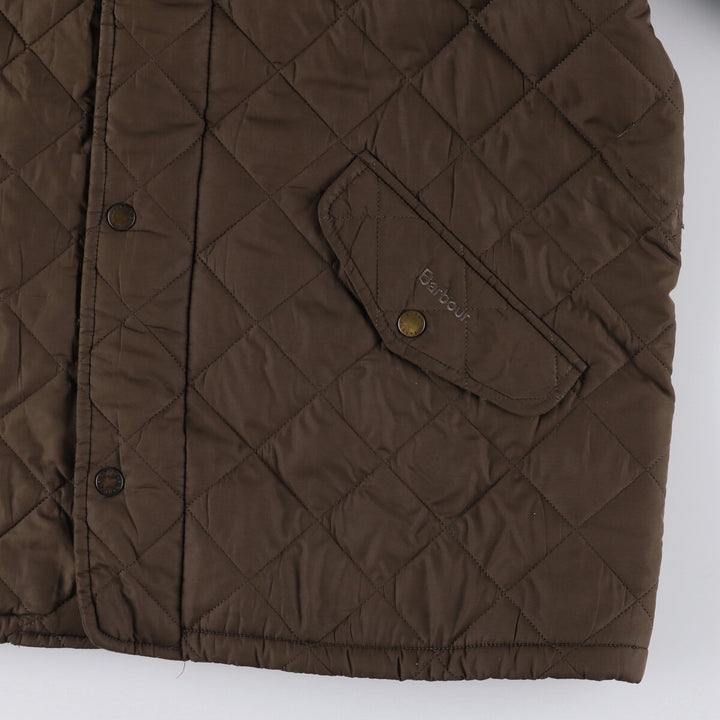 2000s~ Barbour SPORTSQUILT Chelsea Sport Quilt 3 Warrant Padded Quilted Jacket, Men's XL polyester Khaki type brown Vintage Second Hand