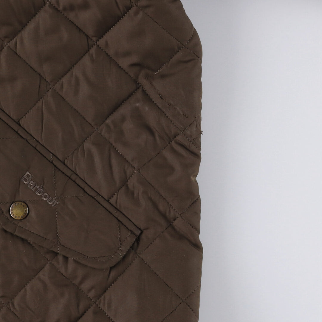 2000s~ Barbour SPORTSQUILT Chelsea Sport Quilt 3 Warrant Padded Quilted Jacket, Men's XL polyester Khaki type brown Vintage Second Hand