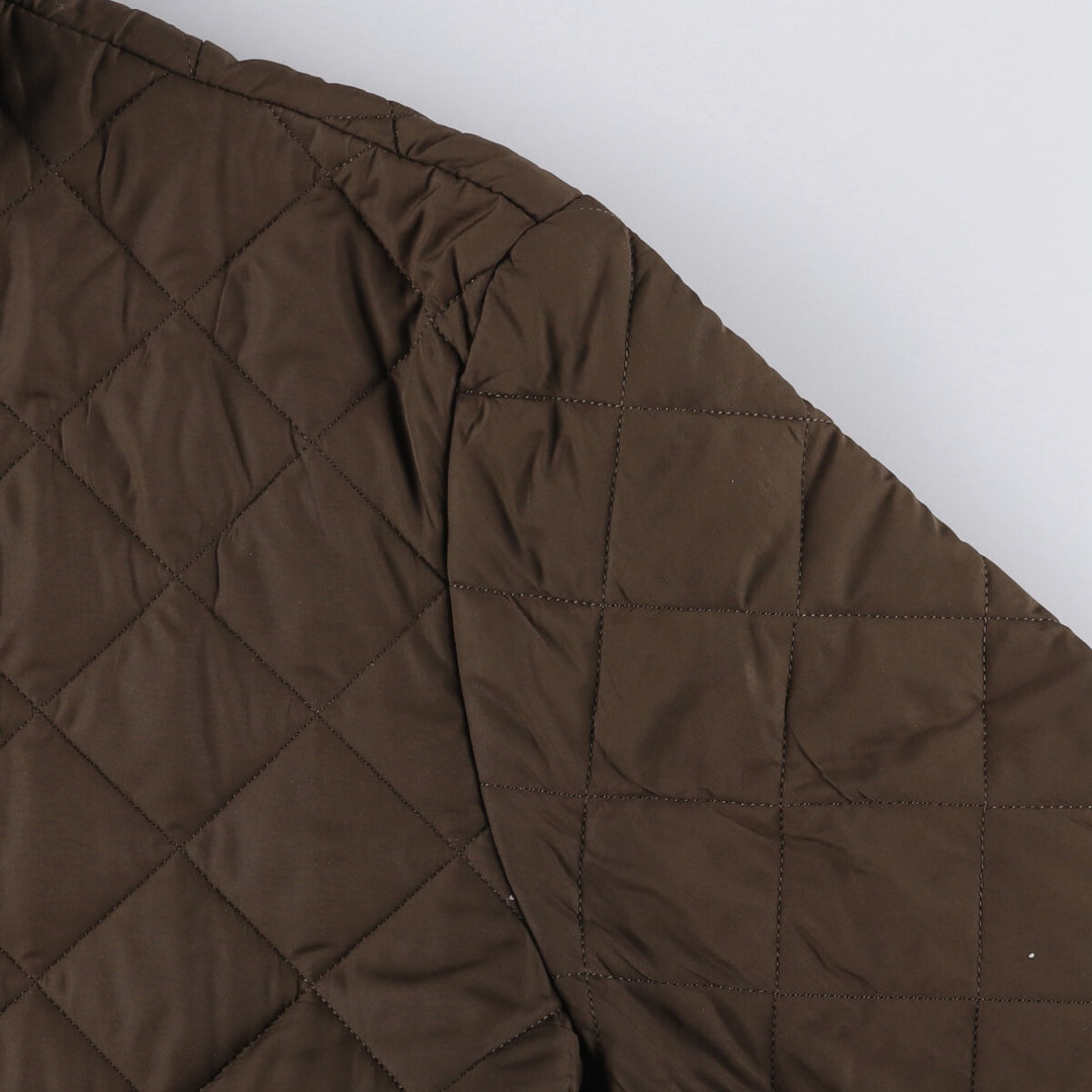 2000s~ Barbour SPORTSQUILT Chelsea Sport Quilt 3 Warrant Padded Quilted Jacket, Men's XL polyester Khaki type brown Vintage Second Hand