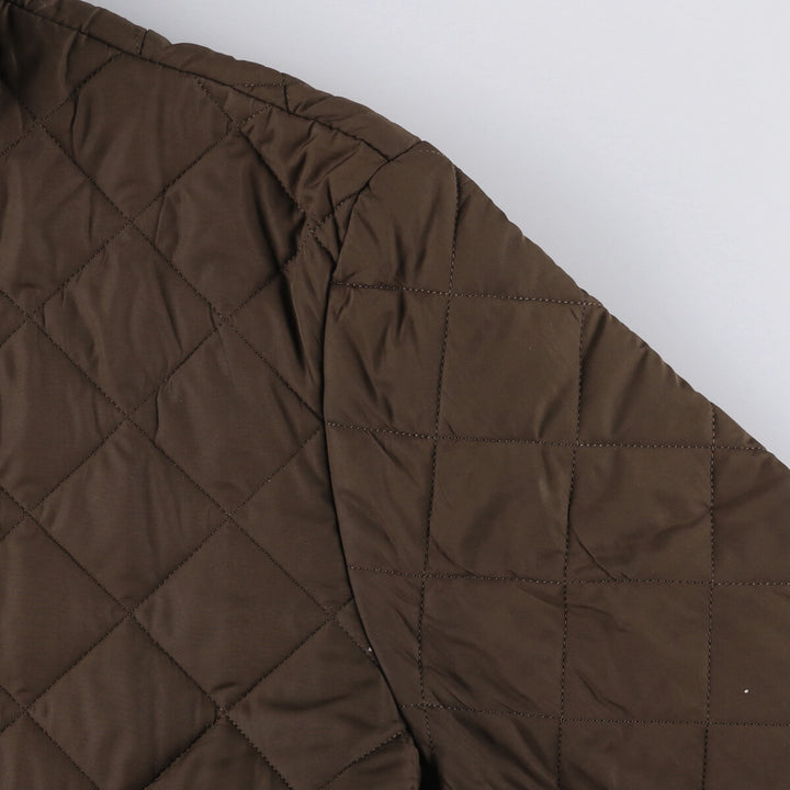 2000s~ Barbour SPORTSQUILT Chelsea Sport Quilt 3 Warrant Padded Quilted Jacket, Men's XL polyester Khaki type brown Vintage Second Hand