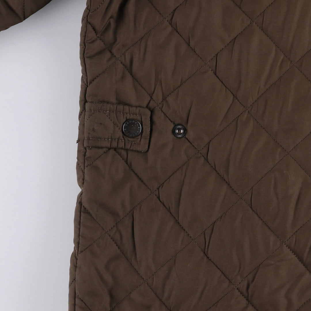 2000s~ Barbour SPORTSQUILT Chelsea Sport Quilt 3 Warrant Padded Quilted Jacket, Men's XL polyester Khaki type brown Vintage Second Hand