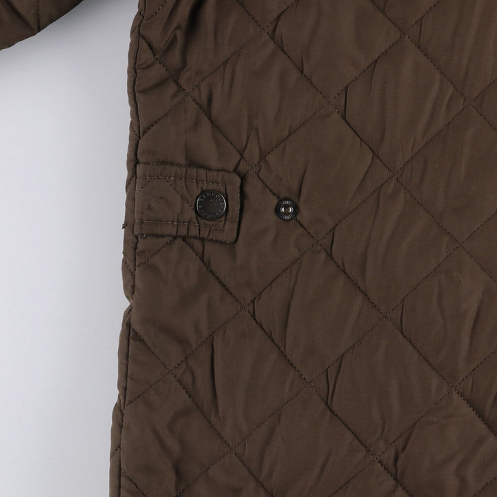 2000s~ Barbour SPORTSQUILT Chelsea Sport Quilt 3 Warrant Padded Quilted Jacket, Men's XL polyester Khaki type brown Vintage Second Hand
