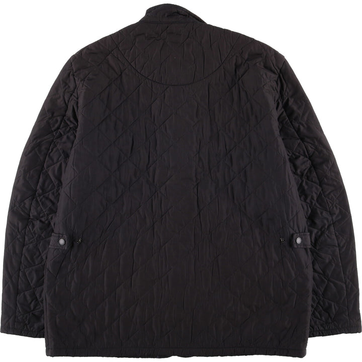 2000s~ Barbour Chelsea Sport Quilted Jacket, 3 Warrant, Men's XL polyester black type Vintage Second Hand