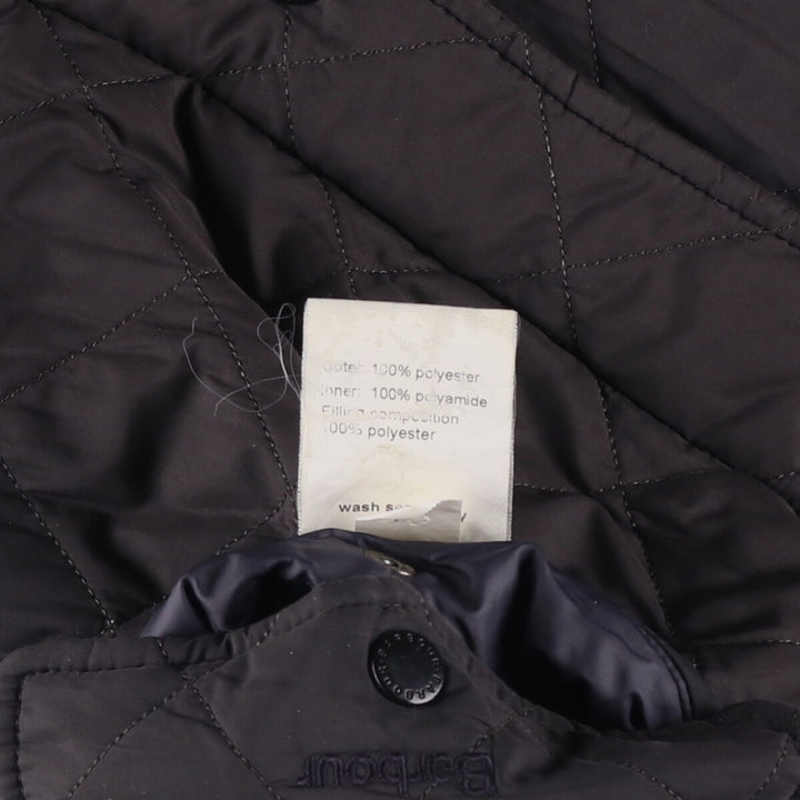 2000s~ Barbour Chelsea Sport Quilted Jacket, 3 Warrant, Men's XL polyester black type Vintage Second Hand