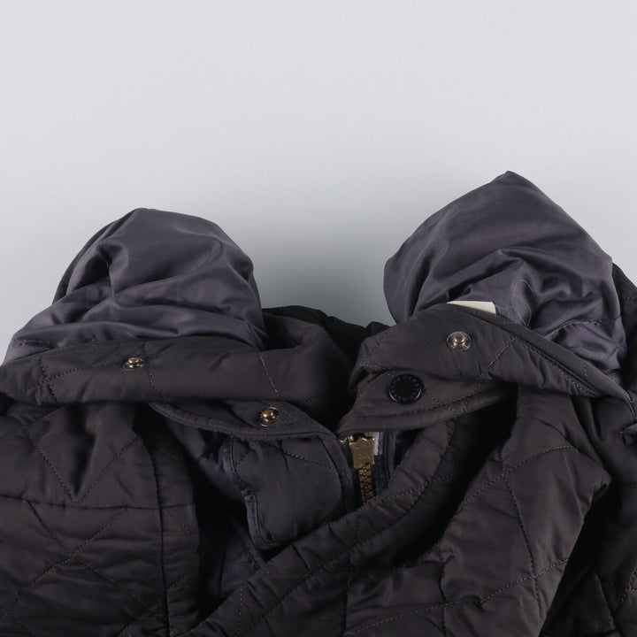 2000s~ Barbour Chelsea Sport Quilted Jacket, 3 Warrant, Men's XL polyester black type Vintage Second Hand