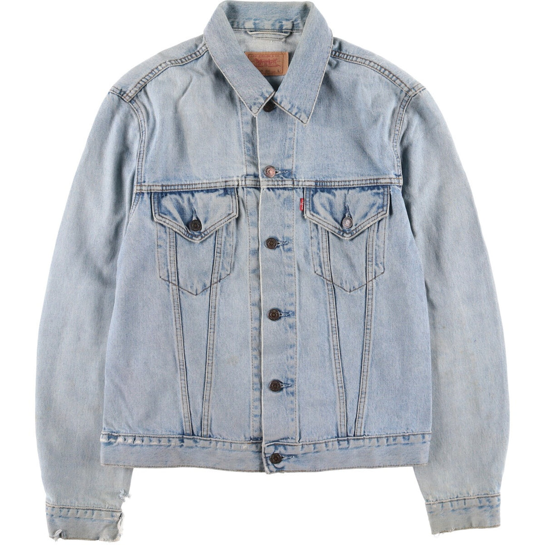 90'S Levi's 70500-0482 Denim Jacket, Men's Size L, Vintage cotton blue type Vintage Second Hand