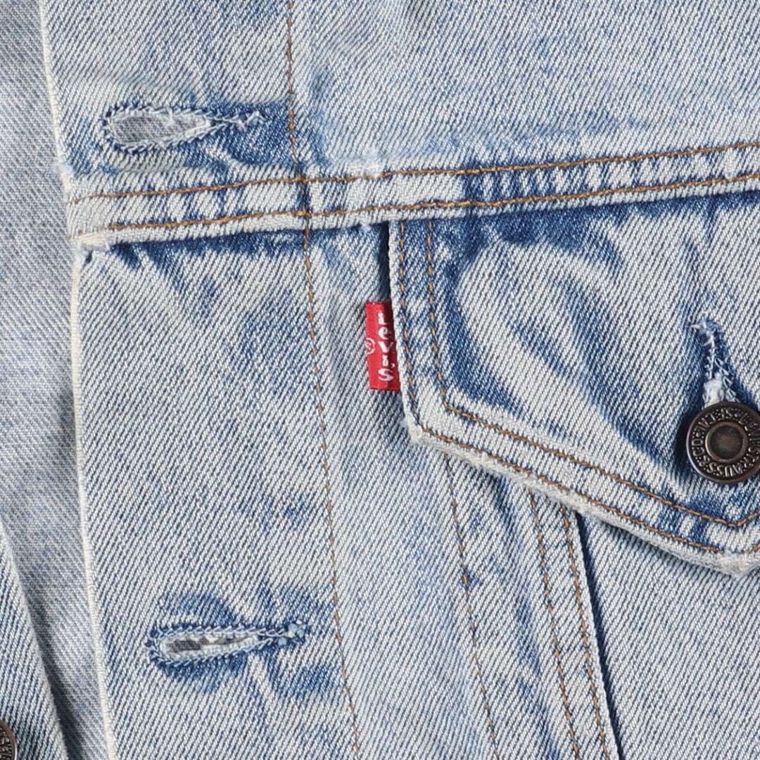 90'S Levi's 70500-0482 Denim Jacket, Men's Size L, Vintage cotton blue type Vintage Second Hand