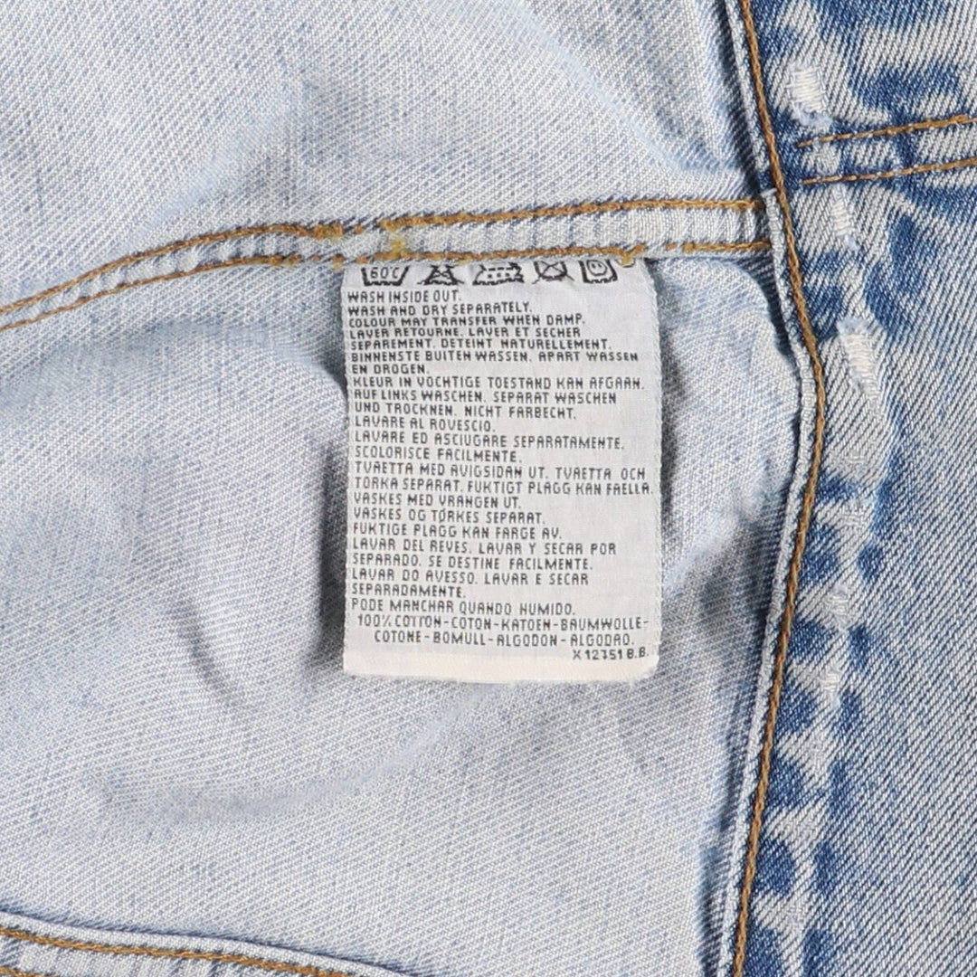 90'S Levi's 70500-0482 Denim Jacket, Men's Size L, Vintage cotton blue type Vintage Second Hand