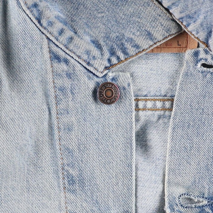 90'S Levi's 70500-0482 Denim Jacket, Men's Size L, Vintage cotton blue type Vintage Second Hand