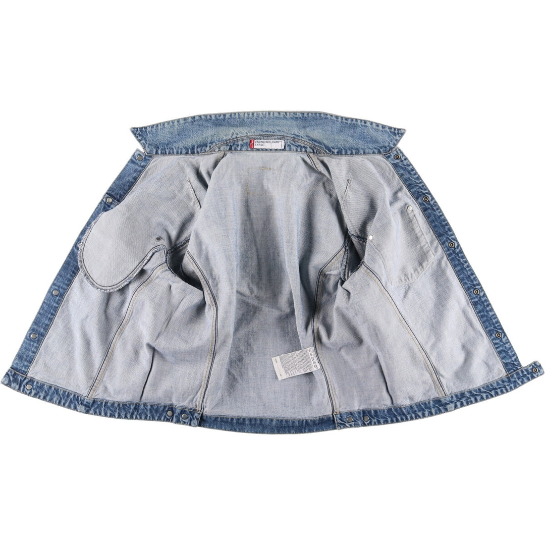 2000'S Levi's ENGINEERED 70100-0836 Euro Model Denim Jacket, Men's Size L cotton blue type Vintage Second Hand