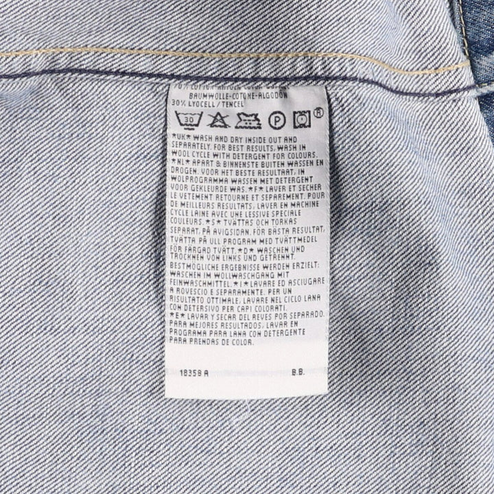 2000'S Levi's ENGINEERED 70100-0836 Euro Model Denim Jacket, Men's Size L cotton blue type Vintage Second Hand