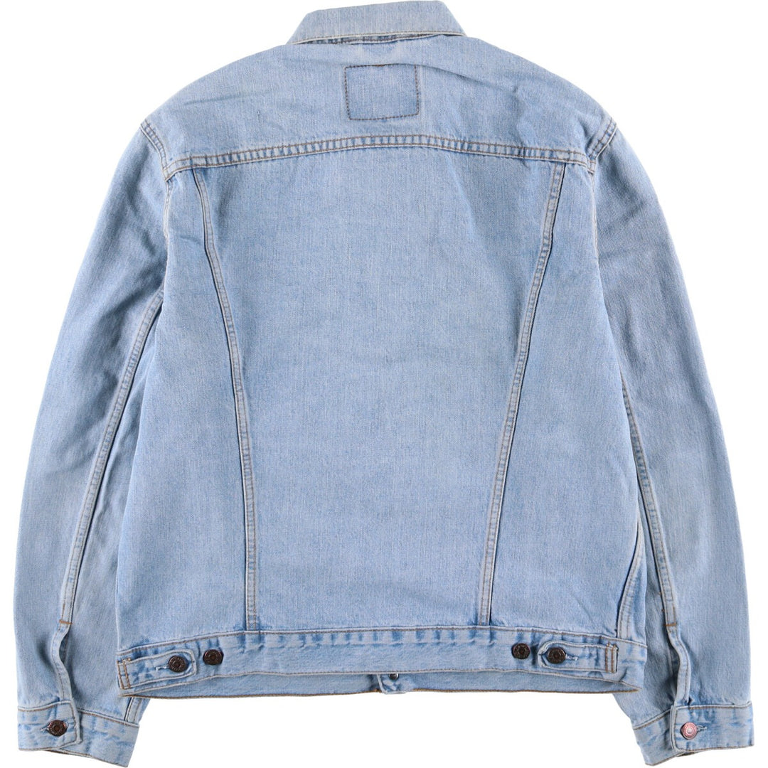 90'S Levi's 70503-0447 Euro Model Denim Jacket, Men's XL, Vintage cotton blue type Vintage Second Hand