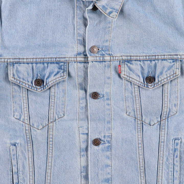 90'S Levi's 70503-0447 Euro Model Denim Jacket, Men's XL, Vintage cotton blue type Vintage Second Hand