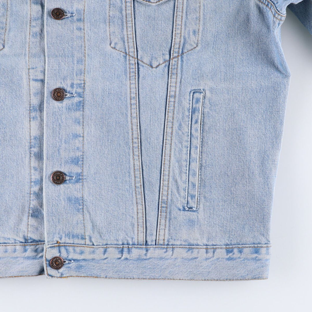 90'S Levi's 70503-0447 Euro Model Denim Jacket, Men's XL, Vintage cotton blue type Vintage Second Hand
