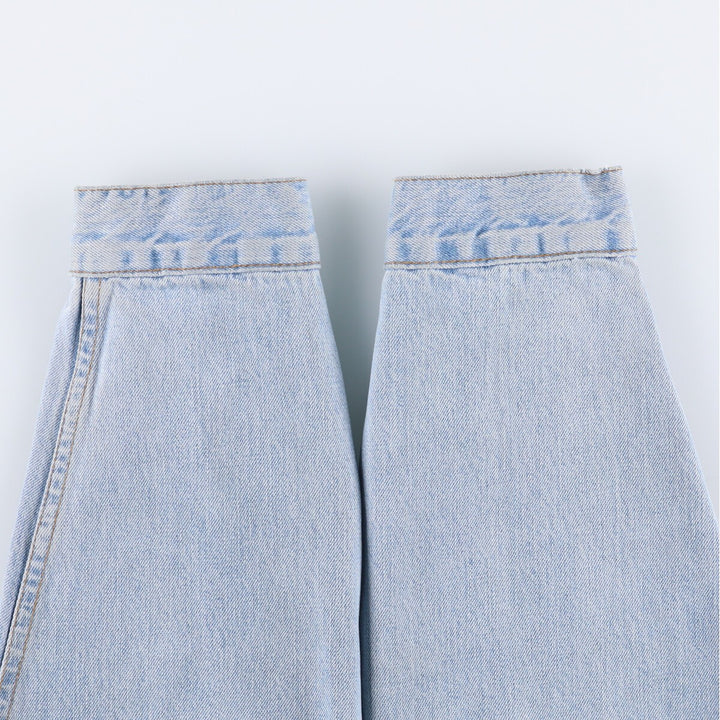 90'S Levi's 70503-0447 Euro Model Denim Jacket, Men's XL, Vintage cotton blue type Vintage Second Hand