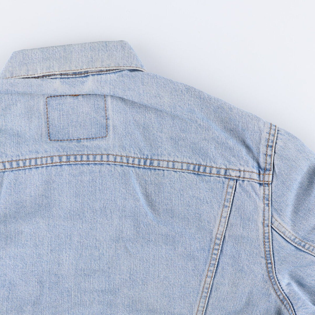 90'S Levi's 70503-0447 Euro Model Denim Jacket, Men's XL, Vintage cotton blue type Vintage Second Hand