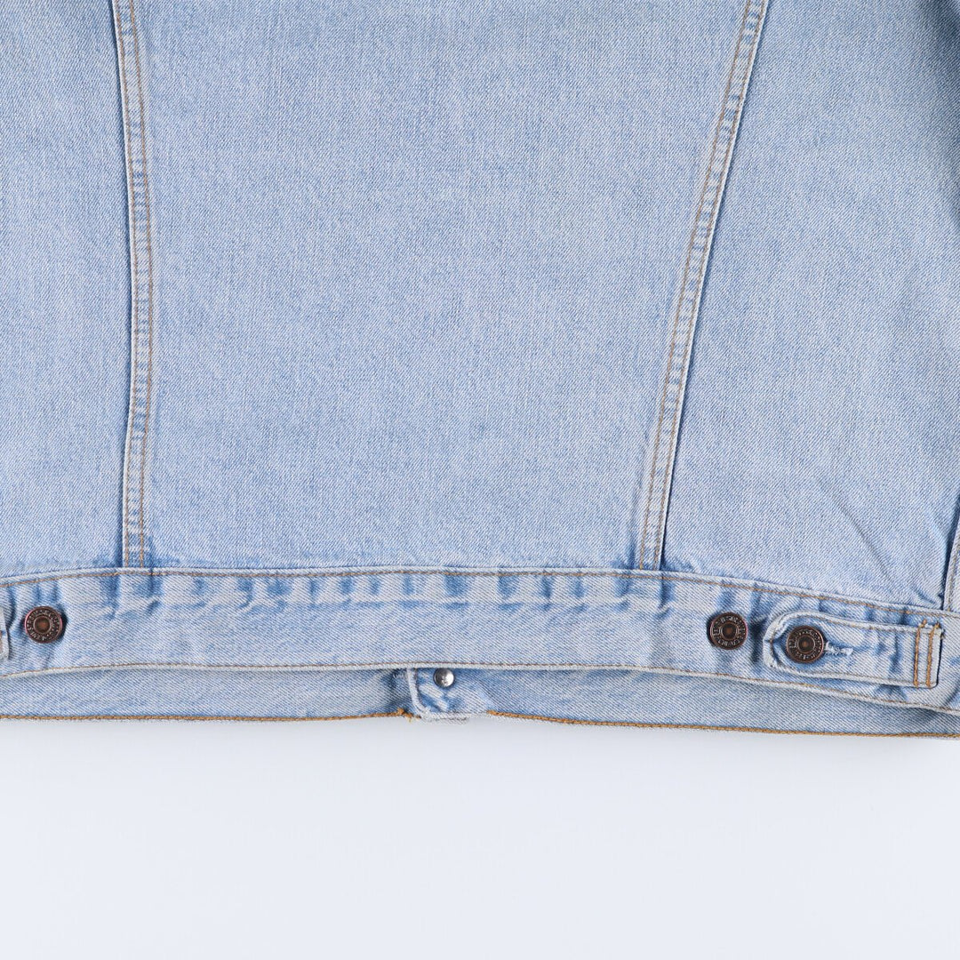 90'S Levi's 70503-0447 Euro Model Denim Jacket, Men's XL, Vintage cotton blue type Vintage Second Hand