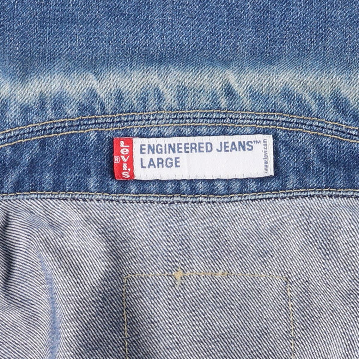 2000'S Levi's ENGINEERED 70100-0843 Euro Model Denim Jacket, Men's Size L cotton blue type Vintage Second Hand