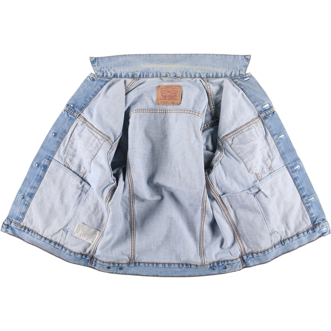 90'S Levi's 70503-0482 denim jacket, denim jacket, men's size L, vintage cotton blue type Vintage Second Hand