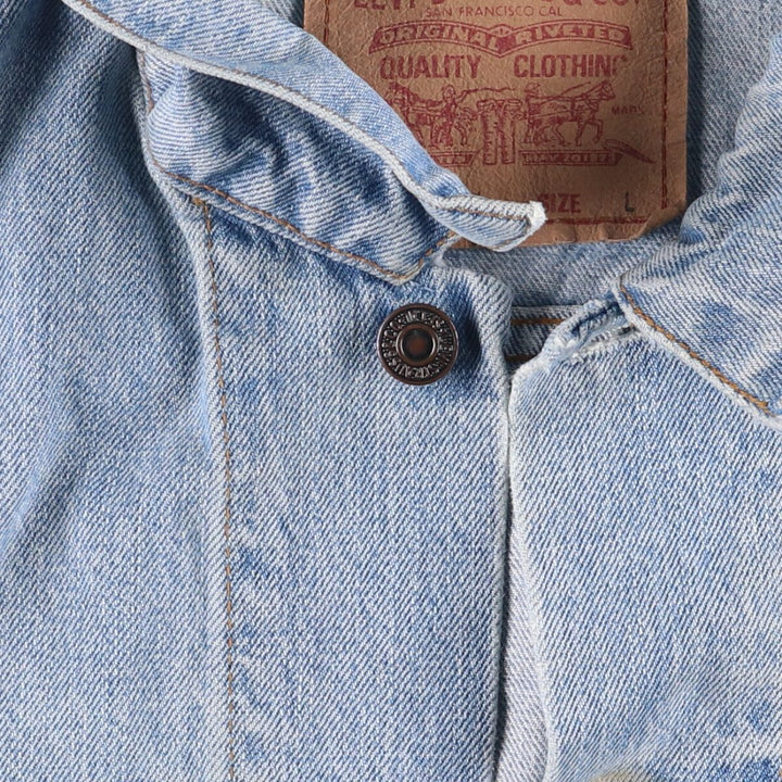 90'S Levi's 70503-0482 denim jacket, denim jacket, men's size L, vintage cotton blue type Vintage Second Hand