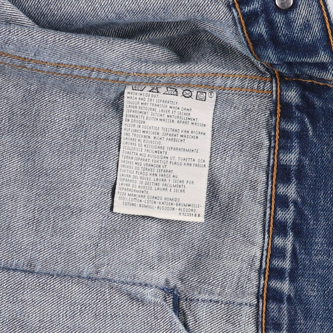 90'S Levi's 70503-0419 Denim Jacket, Men's Size XL, Vintage cotton blue type Vintage Second Hand