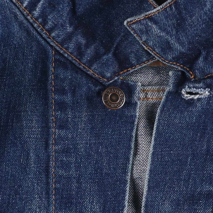 90'S Levi's 70503-0419 Denim Jacket, Men's Size XL, Vintage cotton blue type Vintage Second Hand