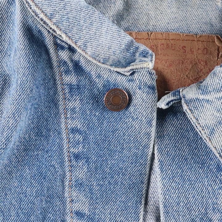 90'S Levi's 70503-0214 Euro Model Denim Jacket, Men's Size L, Vintage cotton blue type Vintage Second Hand