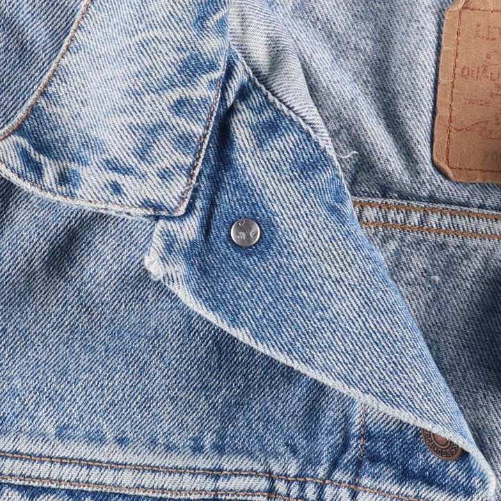 90'S Levi's 70503-0214 Euro Model Denim Jacket, Men's Size L, Vintage cotton blue type Vintage Second Hand