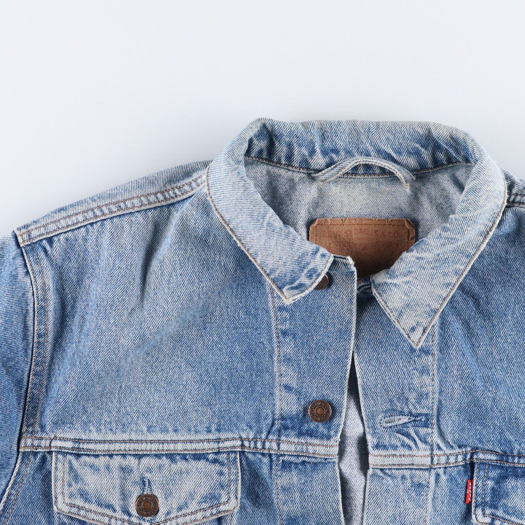90'S Levi's 70503-0214 Euro Model Denim Jacket, Men's Size L, Vintage cotton blue type Vintage Second Hand