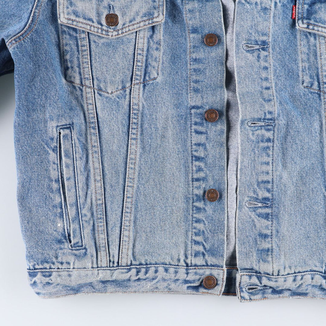 90'S Levi's 70503-0214 Euro Model Denim Jacket, Men's Size L, Vintage cotton blue type Vintage Second Hand