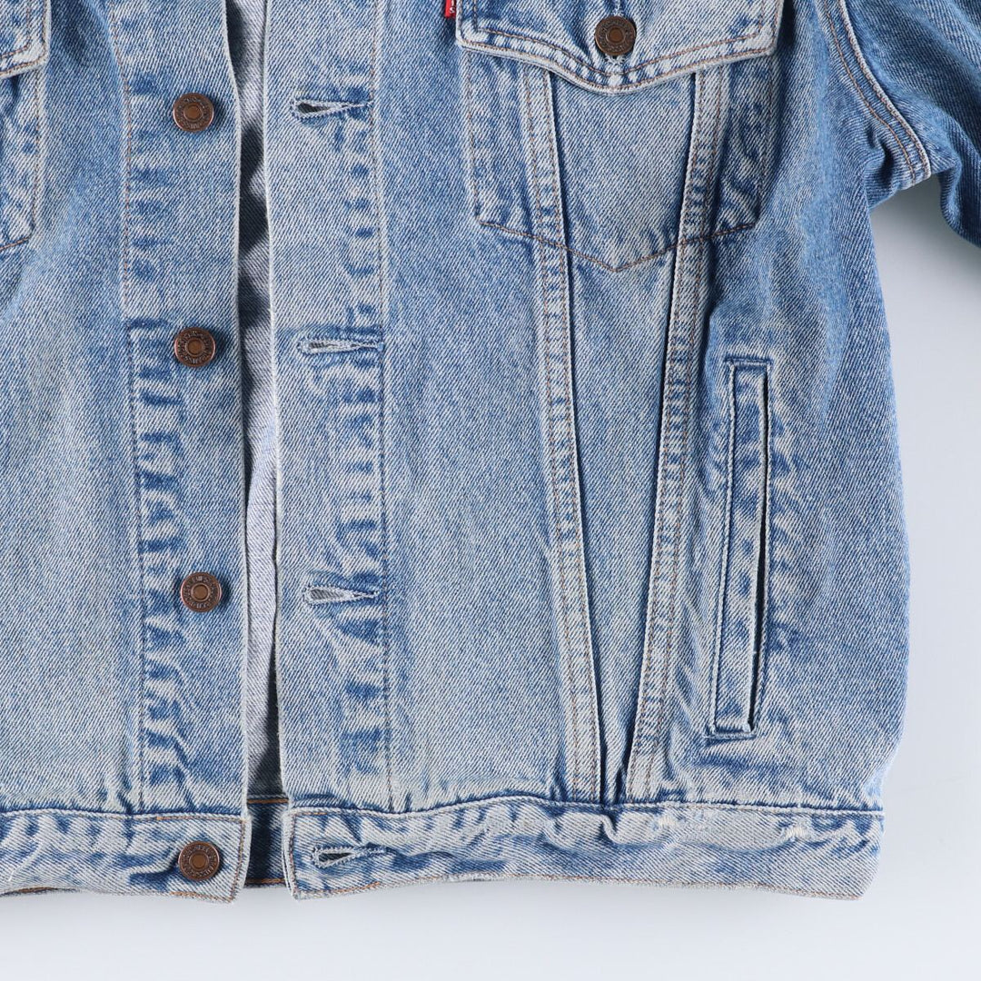 90'S Levi's 70503-0214 Euro Model Denim Jacket, Men's Size L, Vintage cotton blue type Vintage Second Hand