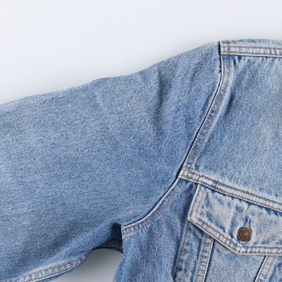 90'S Levi's 70503-0214 Euro Model Denim Jacket, Men's Size L, Vintage cotton blue type Vintage Second Hand