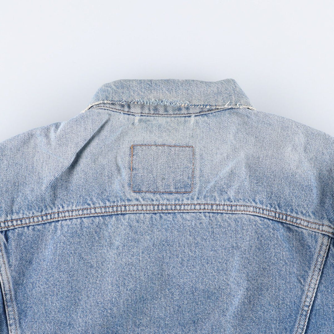 90'S Levi's 70503-0214 Euro Model Denim Jacket, Men's Size L, Vintage cotton blue type Vintage Second Hand